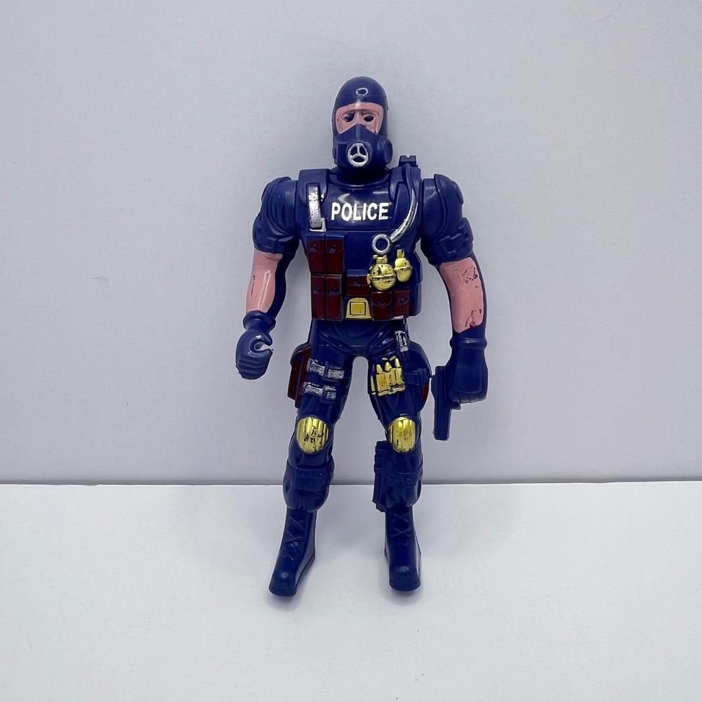 Vintage Chap Mei Police Force Series 3 Action Figure SWAT Gas Mask Tactical